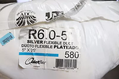 Quietflex Flex Duct  R 6 Insulation Value Plastic  9.25  X 21.5  X 10  X 25 Ft L • $151.96