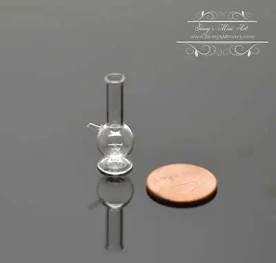 1:12 Dollhouse Miniature Glass Water Pipe Bong HMN DZ-1 • $11.84