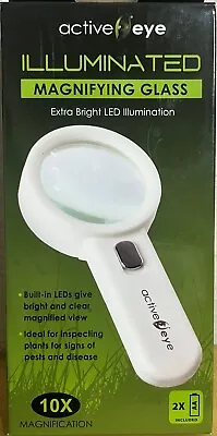 CASE Of (48) 10X Magnifying Glasses With LED Lights - Includes Batteries (2xAA) • $149