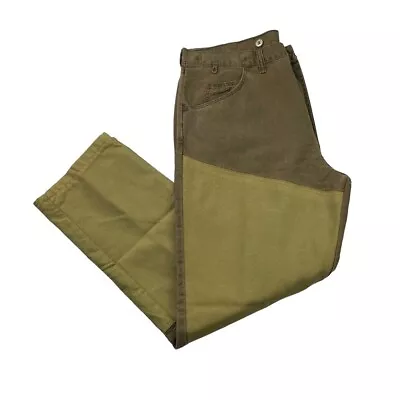 Wrangler Men's 5-Pocket Hunting Brush Pants Khaki/Brown • USA • 38x30 • $27.99