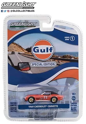 Greenlight 1:64 1969 Chevrolet Corvette #73 Gulf Oil Edition Series 1 Sealed New • $11.99