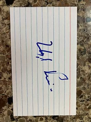 Lloyd Price Signed 3x5 Index Card Mr Personality Rock And Roll Hall Of Fame • $20