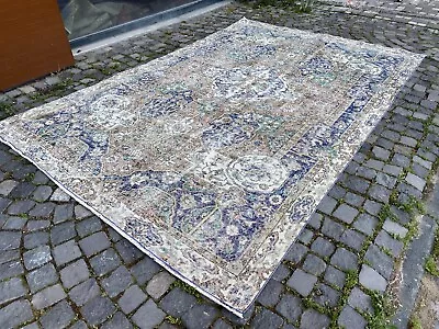 TURKISH LARGE RUG OUSHAK RUG HANDMADE VINTAGE RUG DECOR RUG | 68 X 103 Ft • $420