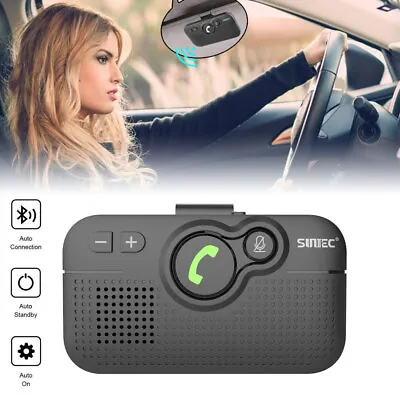 Wireless Bluetooth Handsfree Car Kits Speaker Phone Voice Guidance 650mAh New Uk • £26.46