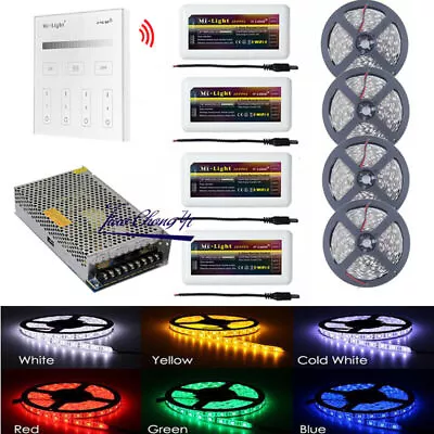 5050 Single Color Led Strip 5-20M+T1 Touch Panel +Dimmer Controller+LED Power • $47.20