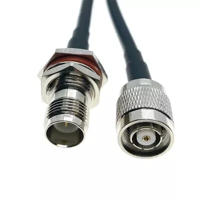 RG58 RP-TNC Male To RP-TNC Female Jack Bulkhead Coaxial RF Connector Cable Lot • $4.13