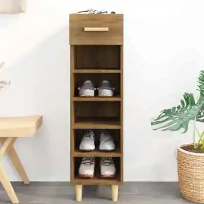 Shoe Cabinet Engineered Wood Indoor Shoe Storage Rack Multi Colours VidaXL • £37.99