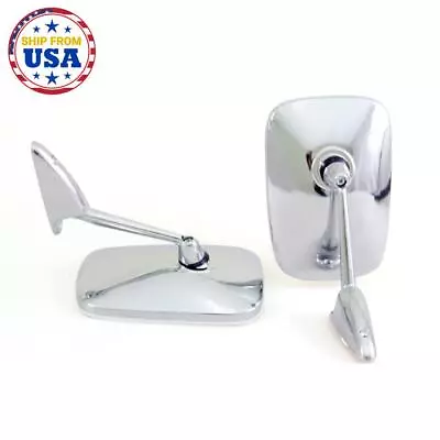 Fit 1962-72 FD F-Series F-100 Ranger Pickup Truck Chrome Door Fender Mirror Pair • $66.79