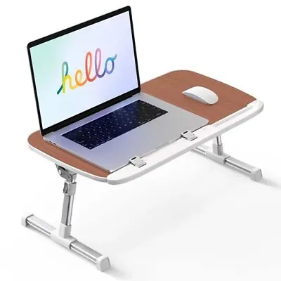 Foldable And Portable Laptop Desk Computer Tray For Bed Adjustable Lap Desks • £34.99