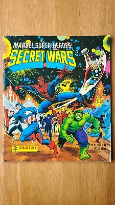 Panini Marvel Super Heroes Secret Wars Sticker Album 1986. With 163 Stickers. • £24.99