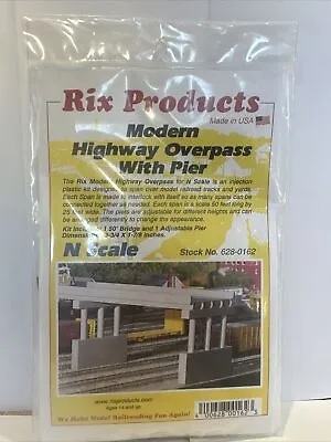 N Scale Modern Highway Overpass With Pier - Rix Products #628-0162 • $15