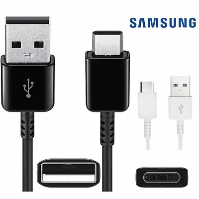 Genuine Samsung Galaxy A20 A40 A50 A70 A8 A9 USB-C Fast Charger Cable Lead • £3.29