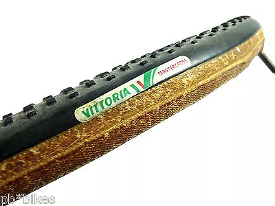 Vittoria Tubular Tire Mastercross Single Vintage Cyclocross Bicycle 700c 27  NOS • $78