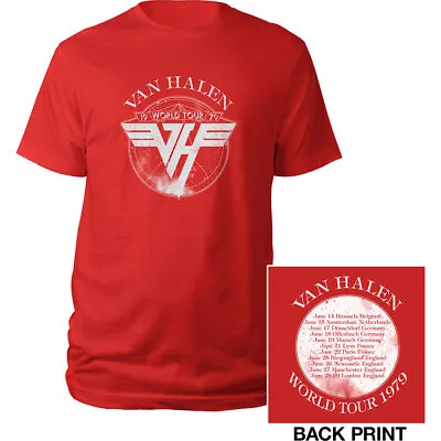 Van Halen 1979 Tour Official Tee T-Shirt Mens Unisex • £17.13