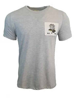 £55.24 • Buy Bnwt Kent & Curwen T-shirt Grey 1926 Silver Rose Patch David Beckham England