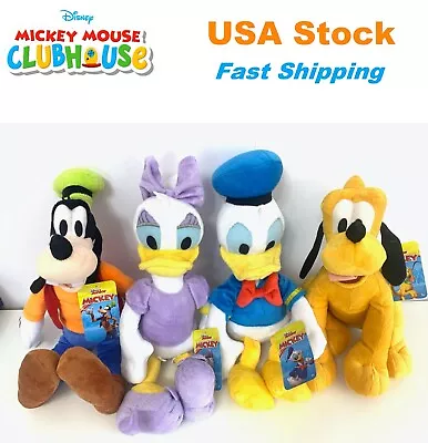 Plush Doll Mickey Mouse Clubhouse Disney Junior Daisy Donald Goofy Pluto 12-16'' • $24.99