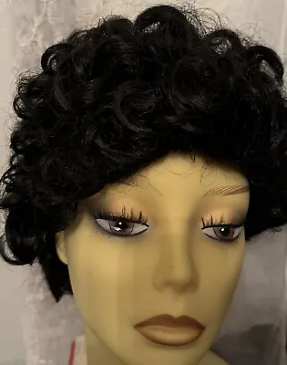 Mona Lisa Vintage Wig Crystal 1329 Color 1B Off Black  • $10