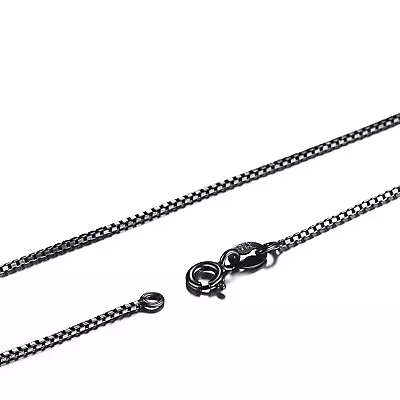 925 Sterling Silver Mens Womens Girls Box Chain Necklace 16 -24  • $7.99