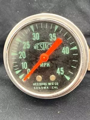 Vintage  Boat Speedometer - WESTACH - Chrome - Westberg Mfg. CO. • $23