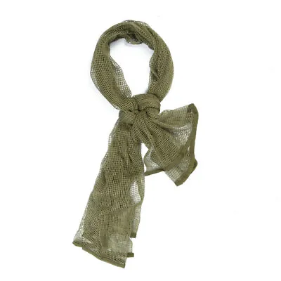 Camouflage Tactical Mesh Scarf Breathable Headscarf Cycling Scarf Sniper Veil • $11.76