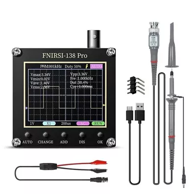 FNIRSI 138 Pro Oscilloscope – 2.4″ TFT Handheld Digital Oscilloscope Kit Portab • $29.66