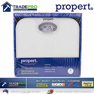 Bathroom Scale Mechanical Genuine Propert® PRO Quality Weight Scales White 130kg • $28