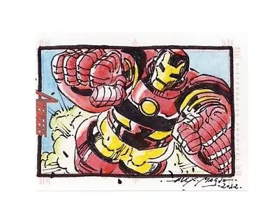 2012 Marvel Greatest Heroes Avengers Sketch Card Magno Iron Man D • $79.99