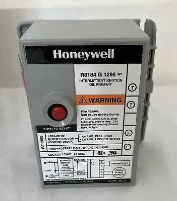 New In Box Honeywell Oil Ignition Intermittent R8184g1286 • $175