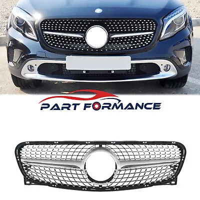 DIAMOND Grille Grill Chrome For Mercedes X156 GLA-CLASS Pre-facelift 2014-2017 • $70.29