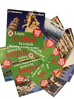 Learn Italian In A Week Complete Linguaphone AllTalk CDs 1-9 2006 Daily Mail • £14.99