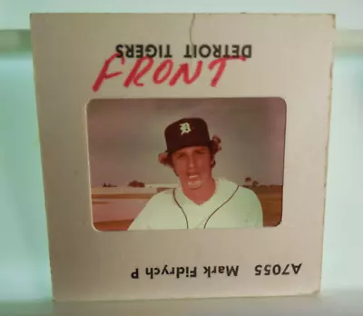 Mark Fidrych ROOKIE CARD 1977 MLB Made TV Card /slide #A7055 RARE 2x2 35MM Vg • $29