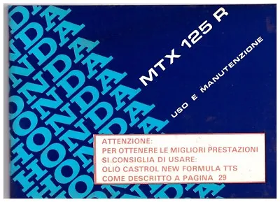 Honda MTX125R Complete Use & Maintenance Booklet Electrical System Diagram • £27.46