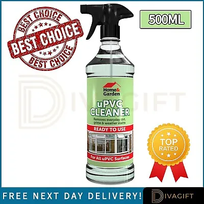 500ml Upvc Powerful Cleaner Plastic Door Conservatory Window Cleaner Spray New • £5.65