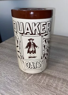 Vintage Quaker Oats Advertising Ceramic Cookie Jar • $58.87