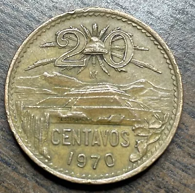 1970 Mexico 20 Centavos • $5.25