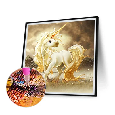 $14.29 • Buy Unicorn 5D DIY Diamond Painting Kits Full Square Drill Wal Decor Craft (FF1062)