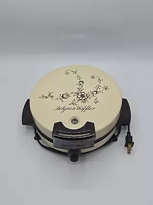 Vintage Toastmaster Round Belgian Waffle Maker Waffler Model 250 USA Works Great • $24.99