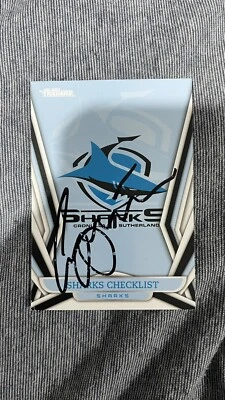 $8 • Buy Signed Craig Fitzgibbon Cronulla Sharks 2023 NRL Traders Logo Card 31