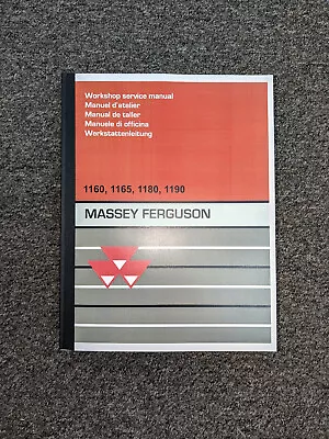 Massey Ferguson MF 1160 1165 1180 1190 Tractor Shop Service Repair Manual • $307.30