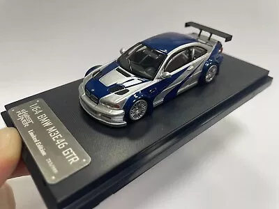 1/64 Scale BMW M3 GTR E46 “Need For Speed” Alloy Diecast Model Car-Blue • £32.39