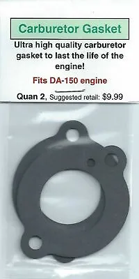 DA-150 Carburetor/Intake Gasket 2 Pack-NIP • $8.99