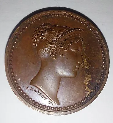 Marie Louise-Napoleon Wife-France Medal-Visit To Paris Mint-1813 • $72