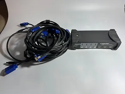 CablesToGo 4-Port VGA KVM USB Switch & Cables • $30