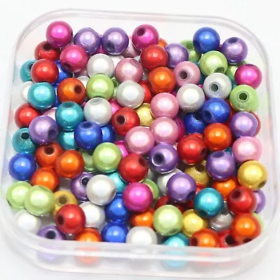 1000 Mixed Color 3D Illusion Acrylic Miracle Beads 6mm Spacer Beads • $14.90