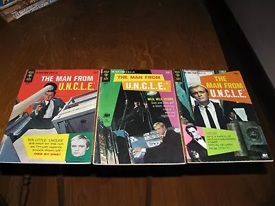 The Man From Uncle 5 17 18 Lot Of 3 Silver Age Gold Key TV Comics 1966-68 VG/F • $9.99