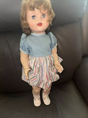 Vintage 22  Ideal  Saucy Walker   Doll With Flirty Eyes And Hard Plastic • $68.50