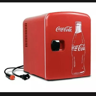 Vintage Coca-Cola Personal 6 Can Mini Fridge/Warmer - Home & Car BRAND NIB KWC-4 • $59.99