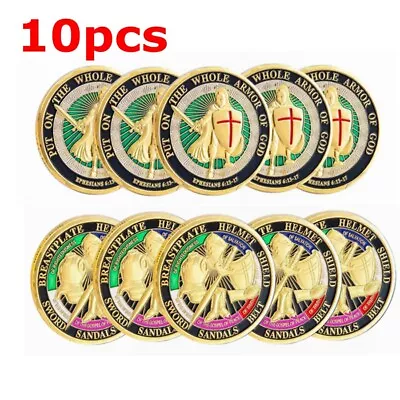 10x Put On The Whole Armor Of God Commemorative Challenge Coins Collection Gifts • $15