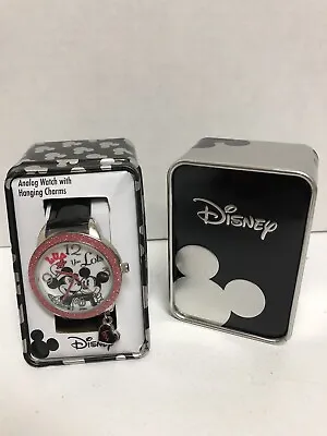 Collectible Disney Minnie And Mickey Mouse Analog  LOVE U LOTS  Watch W/Tin New • $19.99