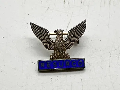 Vintage Solid Silver Very Rare !! Resurgo Enamel Nursing Badge Medal Nurses • £169.99